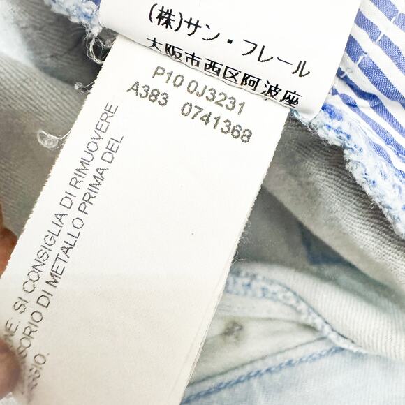 Le Copains Light Wash Seam Straight Leg Denim Jeans Size 44 - Picture 8 of 10